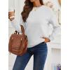 imageTrendy Queen Womens Sweatshirts Crewneck Pullover Hoodies Casual Tops Sweaters Fall Winter Outfits 2025 Comfy Fashion ClothesGrey