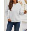 imageTrendy Queen Womens Sweatshirts Crewneck Pullover Hoodies Casual Tops Sweaters Fall Winter Outfits 2025 Comfy Fashion ClothesGrey