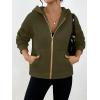 imageTrendy Queen Womens Zip Up Hoodies Fall Fashion Sweatshirt 2025 Clothes Y2K Cropped Jackets Cute Winter OutfitsArmygreen