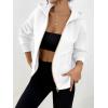 imageTrendy Queen Womens Zip Up Hoodies Fall Fashion Sweatshirt 2025 Clothes Y2K Cropped Jackets Cute Winter OutfitsWhite