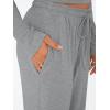 imageTrendy Queen Womens 2 Piece Matching Lounge Set Long Sleeve Slightly Crop Top Wide Leg Pants Casual SweatsuitDark Heather Grey