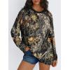 imageTrendy Queen Womens Oversized Long Sleeve T Shirts 2025 Basic Crewneck Tee Fall Tops Casual Workout Y2K ClothesCamoblack