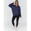 imageTrendy Queen Womens Oversized Sweatshirts Fall Sweaters Fashion Hoodies Half Zip Pullover Long Sleeve Shirts ClothesDarkblue