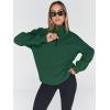 imageTrendy Queen Womens Oversized Sweatshirts Fall Sweaters Fashion Hoodies Half Zip Pullover Long Sleeve Shirts ClothesDarkgreen