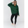 imageTrendy Queen Womens Oversized Sweatshirts Fall Sweaters Fashion Hoodies Half Zip Pullover Long Sleeve Shirts ClothesDarkgreen
