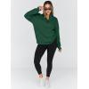 imageTrendy Queen Womens Oversized Sweatshirts Fall Sweaters Fashion Hoodies Half Zip Pullover Long Sleeve Shirts ClothesDarkgreen