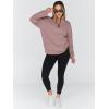 imageTrendy Queen Womens Oversized Sweatshirts Fall Sweaters Fashion Hoodies Half Zip Pullover Long Sleeve Shirts ClothesDarkpink