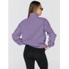 imageTrendy Queen Womens Oversized Sweatshirts Fall Sweaters Fashion Hoodies Half Zip Pullover Long Sleeve Shirts ClothesPurple