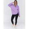 imageTrendy Queen Womens Oversized Sweatshirts Fall Sweaters Fashion Hoodies Half Zip Pullover Long Sleeve Shirts ClothesPurple