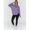 imageTrendy Queen Womens Oversized Sweatshirts Fall Sweaters Fashion Hoodies Half Zip Pullover Long Sleeve Shirts ClothesPurple