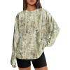 imageTrendy Queen Womens Oversized Long Sleeve T Shirts 2025 Basic Crewneck Tee Fall Tops Casual Workout Y2K ClothesCamolightgreen