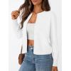 imageTrendy Queen Womens Cardigan Sweaters Lightweight Crew Neck Outfits Fall Fashion 2025 ClothingWhite