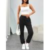 imageTrendy Queen Sweatpants Women Baggy Joggers with Pockets Lounge Comfy Barrel Pants Teens Cute Y2K Sports Fall Clothes 2025Black