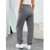 imageTrendy Queen Sweatpants Women Baggy Joggers with Pockets Lounge Comfy Barrel Pants Teens Cute Y2K Sports Fall Clothes 2025Blackgrey
