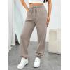 imageTrendy Queen Sweatpants Women Baggy Joggers with Pockets Lounge Comfy Barrel Pants Teens Cute Y2K Sports Fall Clothes 2025Coffeegrey