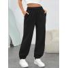 imageTrendy Queen Womens Sweatpants High Waisted Winter Baggy Lounge Pants Fall Active Fleece Comfy Joggers 2025Black