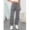 imageTrendy Queen Womens Sweatpants High Waisted Winter Baggy Lounge Pants Fall Active Fleece Comfy Joggers 2025Dark Grey