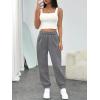 imageTrendy Queen Womens Sweatpants High Waisted Winter Baggy Lounge Pants Fall Active Fleece Comfy Joggers 2025Dark Grey