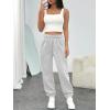imageTrendy Queen Womens Sweatpants High Waisted Winter Baggy Lounge Pants Fall Active Fleece Comfy Joggers 2025Grey