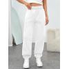 imageTrendy Queen Womens Sweatpants High Waisted Winter Baggy Lounge Pants Fall Active Fleece Comfy Joggers 2025White