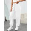 imageTrendy Queen Womens Sweatpants High Waisted Winter Baggy Lounge Pants Fall Active Fleece Comfy Joggers 2025White