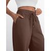 imageTrendy Queen Womens Wide Leg Sweatpants Baggy Lounge Travel Pants Fall Fashion Outfits 2025 Winter Joggers ClothesChocolate