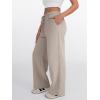 imageTrendy Queen Womens Wide Leg Sweatpants Baggy Lounge Travel Pants Fall Fashion Outfits 2025 Winter Joggers ClothesCoffeegrey