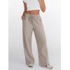 imageTrendy Queen Womens Wide Leg Sweatpants Baggy Lounge Travel Pants Fall Fashion Outfits 2025 Winter Joggers ClothesCoffeegrey