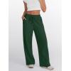 imageTrendy Queen Womens Wide Leg Sweatpants Baggy Lounge Travel Pants Fall Fashion Outfits 2025 Winter Joggers ClothesGreen