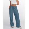 imageTrendy Queen Womens Wide Leg Sweatpants Baggy Lounge Travel Pants Fall Fashion Outfits 2025 Winter Joggers ClothesHazeblue