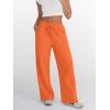 imageTrendy Queen Womens Wide Leg Sweatpants Baggy Lounge Travel Pants Fall Fashion Outfits 2025 Winter Joggers ClothesOrange