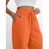imageTrendy Queen Womens Wide Leg Sweatpants Baggy Lounge Travel Pants Fall Fashion Outfits 2025 Winter Joggers ClothesOrange