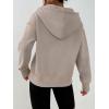 imageTrendy Queen Half Zip Pullover Cropped Hoodies for Women Y2k Cute Sweatshirts Jackets Fall Fashion 2025 Outfits ClothingCoffee Grey
