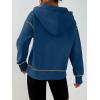 imageTrendy Queen Half Zip Pullover Cropped Hoodies for Women Y2k Cute Sweatshirts Jackets Fall Fashion 2025 Outfits ClothingDark Blue