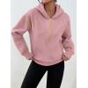 imageTrendy Queen Half Zip Pullover Cropped Hoodies for Women Y2k Cute Sweatshirts Jackets Fall Fashion 2025 Outfits ClothingPink