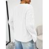imageTrendy Queen Oversized Cable Knit Sweaters for Women Trendy 2025 Fall Fashion Outfits Pullover Crewneck Sweaters TopsWhite