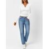 imageTrendy Queen Womens Long Sleeve Shirts V Neck Ribbed Knit Fall Tops Henley Teen Girls Basic Tee 2025White