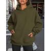 imageTrendy Queen Womens Oversized Hoodies Fleece Sweatshirts Fall Fashion Pullover Sweaters Winter ClothesArmy Green