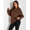 imageTrendy Queen Womens Oversized Hoodies Fleece Sweatshirts Fall Fashion Pullover Sweaters Winter ClothesCoffee