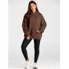 imageTrendy Queen Womens Oversized Hoodies Fleece Sweatshirts Fall Fashion Pullover Sweaters Winter ClothesCoffee