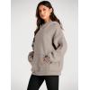 imageTrendy Queen Womens Oversized Hoodies Fleece Sweatshirts Fall Fashion Pullover Sweaters Winter ClothesCoffee Grey