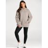 imageTrendy Queen Womens Oversized Hoodies Fleece Sweatshirts Fall Fashion Pullover Sweaters Winter ClothesCoffee Grey