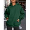 imageTrendy Queen Womens Oversized Hoodies Fleece Sweatshirts Fall Fashion Pullover Sweaters Winter ClothesDark Green
