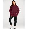 imageTrendy Queen Womens Oversized Hoodies Fleece Sweatshirts Fall Fashion Pullover Sweaters Winter ClothesDeep Red