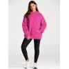 imageTrendy Queen Womens Oversized Hoodies Fleece Sweatshirts Fall Fashion Pullover Sweaters Winter ClothesHot Pink