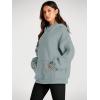 imageTrendy Queen Womens Oversized Hoodies Fleece Sweatshirts Fall Fashion Pullover Sweaters Winter ClothesLight Green