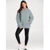 imageTrendy Queen Womens Oversized Hoodies Fleece Sweatshirts Fall Fashion Pullover Sweaters Winter ClothesLight Green