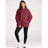 imageTrendy Queen Womens Oversized Hoodies Fleece Sweatshirts Fall Fashion Pullover Sweaters Winter ClothesRed