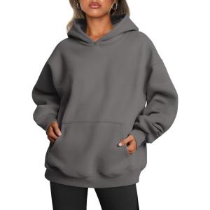 imageTrendy Queen Womens Oversized Hoodies Fleece Sweatshirts Fall Fashion Pullover Sweaters Winter ClothesDark Grey