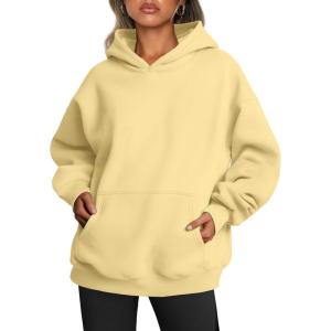 imageTrendy Queen Womens Oversized Hoodies Fleece Sweatshirts Fall Fashion Pullover Sweaters Winter ClothesLemonyellow